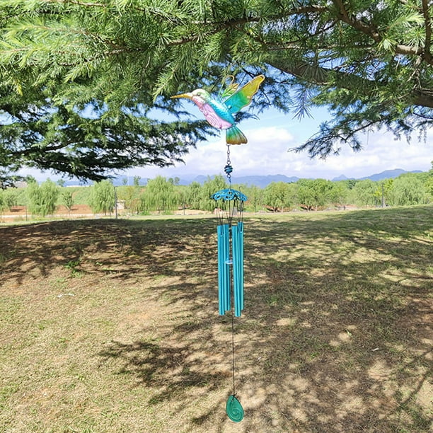 Decoración del hogar, decoración de habitaciones, decoración de paredes, campanas de viento, campanas de viento de colibrí para exteriores, cumpleaños, día de la madre, regalos de colibrí para mamá, a