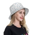thumbnail image 6 of KLL Playful Polar Bear Pals Bucket Hat for Women Men Packable Travel Beach Sun Hat Outdoor Rave Accessories Reflective Fisherman Cap, 6 of 7
