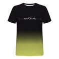 thumbnail image 6 of Wavsuf Mens Tees Shirts Men Plain T Shirts Short Sleeve Elasticity Fashionable Tight Round Neck Undershirt T Shirt Yellow Size 2XL, 6 of 6