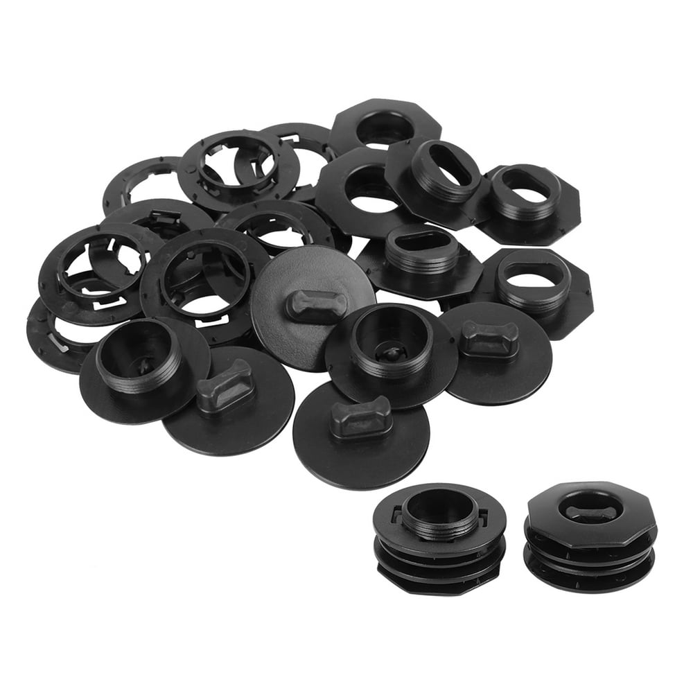 Car Floor Mat Clips Fixing Grips Anti Slip Buckle 8 Sets Black 1.69