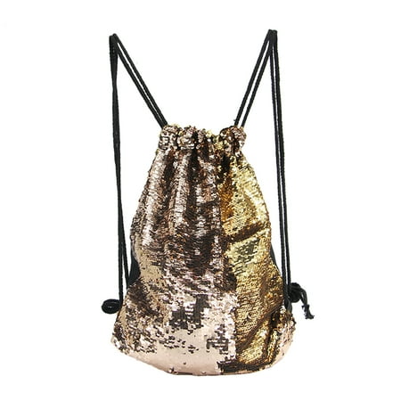 - EZGO Sequin Drawstring Bag Backpack Dance Bag Pouch for Traveling Hiking Outdoor Sports