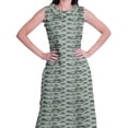 thumbnail image 2 of Moomaya Ensemble Kurta Sans Manches à Col Claudine Imprimé pour Femmes, Ensemble Ethnique 2 Pcs, 2 of 6