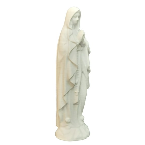 Our Lady of Lourdes Blessed Virgin Mary Statue Sculpture Figure - Made in USA - Blessed Virgin Mother Mary Décor Figurine - 5 1/2 inch Tall - Znet3D