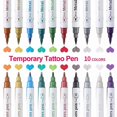 thumbnail image 5 of Body Painting Temporary Tattoo Pen Kit Waterproof Durable Makeup Marking Pen, 5 of 5