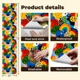 thumbnail image 4 of Peel and Stick Wallpaper Canvas Contact Paper Rainbow Colourful Rainbows Polka Dots Vibrant Rainbow Decoration Polka Self Adhesive and Removable 23.6in x 118in, 4 of 8