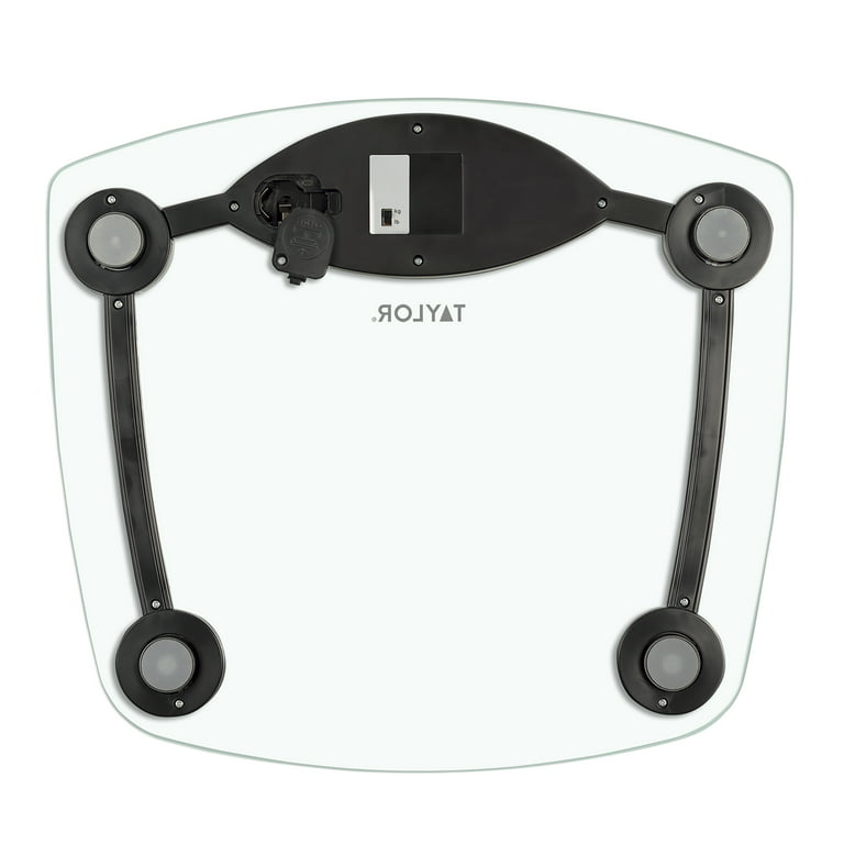 BEAUTURAL Digital Bathroom Scale for Body Weight, LCD Display, 400lb, 4 AAA  Batteries and Tape Measure Included,Tempered Glass