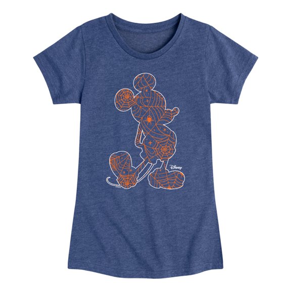 Mickey & Friends - Mickey Silhouette - Toddler And Youth Girls Short Sleeve Graphic T-Shirt