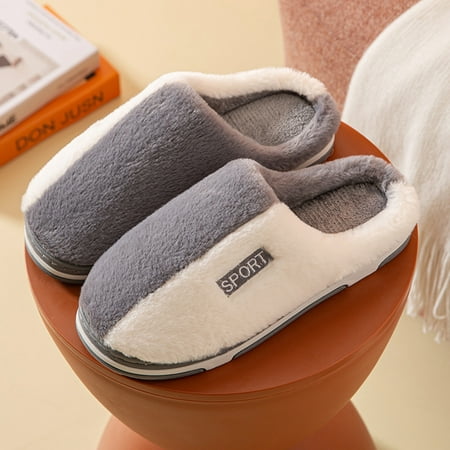 

Men Fashion Cute And Keep Warm Shoes Men Casual Flat House Sliper
