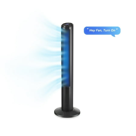 Emerson SmartVoice 40” Tower Fan – Offline Voice Control, Max Privacy, No App and Wifi
