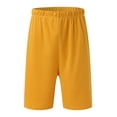 thumbnail image 4 of REORIAFEE Mens Sets Summer Outfits Casual Set Men's Fashion 3D Print Tracksuit Festival Outfit Men's Fashion Short Sleeve Round Neck Coat Elastic Waist Shorts Coat Suit Yellow L, 4 of 9