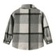 thumbnail image 5 of Chaquetas y abrigos casuales de manga larga sin capucha para niños pequeños, camisa de franela, chaqueta a cuadros de manga larga con solapa, tops de otoño para niños y niñas, camisa para niños, 5 of 8