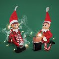 thumbnail image 2 of Toyland Elves Behavin Badly - Juego de juguetes blandos de elfo y niño de 2 a 12 pulgadas con patas largas, cuerpo suave y cabeza de vinilo - Juguetes navideños novedosos, 2 of 5