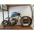 thumbnail image 5 of Table clock - Motorcycle Blue Table Clock by Peterson Housewares  Artwares, 5 of 5