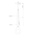 thumbnail image 2 of Kuzco Lighting 401214-Led Mina 3" Wide Led Mini Pendant - White, 2 of 3