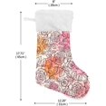 thumbnail image 2 of Coolnut 17.7 Inch Christmas Stockings, 2 PCS Roses Pattern Presonalized Large Stocking Sock for Family Holiday Xmas Party Decorations, 2 of 7
