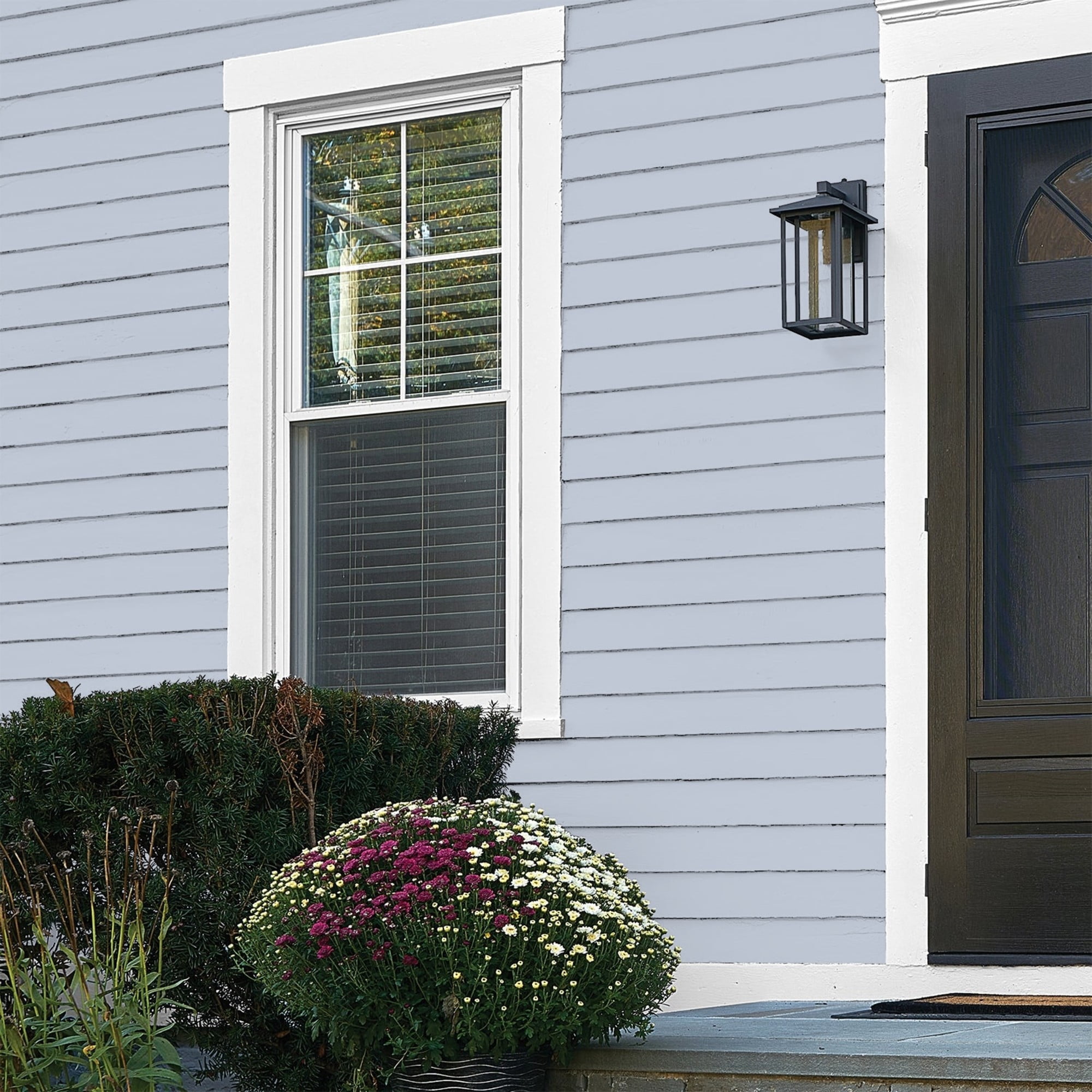 Glidden HEP Northern Exposure / Blue Flat Exterior Paint with Primer, 1 Gallon