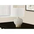 thumbnail image 4 of Lighting, 21"H, Table Lamp, Ivory / Cream Shade, Cream Resin, Transitional, 4 of 7