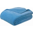 thumbnail image 3 of Sedona House Microfiber Soft Warm Lightweight Flannel Fleece Blanket 90x90 Queen Size Light blue, 3 of 7