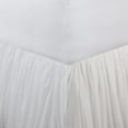 thumbnail image 4 of Liard Fabric Queen Size Bed Skirt with Ruffle Stitching and Liner, White - Saltoro Sherpi, 4 of 5