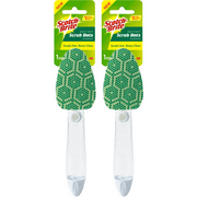 (2 pack) Scotch-Brite Heavy Duty Scrub Dots Dishwand, Soap Dispensing, 2 Count