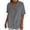 #05 Gray 【Mix & Match Your Daily Essentials】, variant on Women's Summer Short Sleeve V Neck Solid Color Tops Shirts Blouses Crewneck Loose Fit Casual Daily Wear Vacation Beach Outfits Fashion Essential Gift for Women | Aestivo,Black L