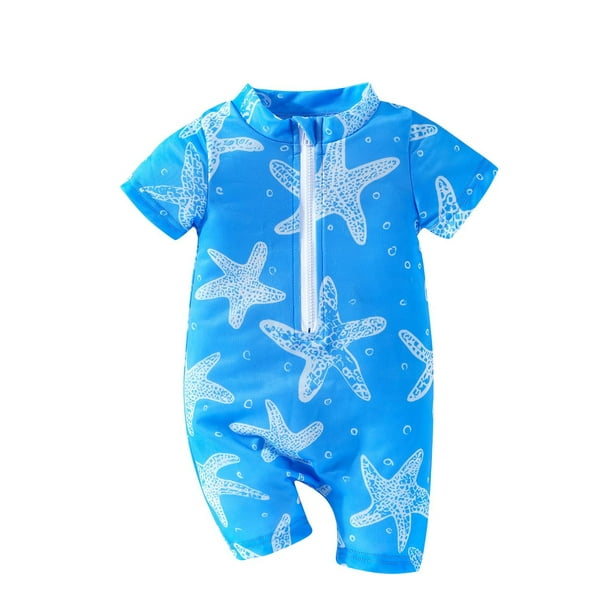 Odeerbi 3M-3Y Traje de Baño Antisarpullido de Una Pieza Para Niñas Playa de Verano Traje de Baño de Surf