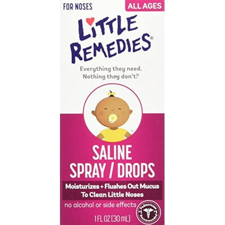 Little Remedies Little Noses Saline Spray/Drops, 1 (Best Remedy For Chapped Nose)