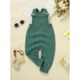 thumbnail image 3 of Bagilaanoe Newborn Baby Girl Boys Knit Jumpsuits Solid Color Sleeveless Bodysuits 3M 6M 9M 12M 18M Infant Fall Ribbed One Piece Romper, 3 of 8