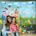 thumbnail image 3 of Under $10 Tupukom Indoor Easter Decor Easter Dinner Party Activity Background Cloth Bunny Eggs Background Decoration Hanging Cloth Photo Props, 3 of 6