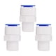thumbnail image 1 of Conector de tubo de purificador de agua macho de 3/8 pulgadas a OD recto de 3/8 pulgadas, 3 piezas, 1 of 7