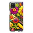 thumbnail image 1 of MUNDAZE Samsung Galaxy A22 5G Shockproof Clear Hybrid Protective Phone Case Colorful Yellow Pink Folk Style Floral Spring Flowers Cover, 1 of 5