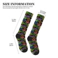 thumbnail image 2 of Lsque Game Joysticks Pattern Sport Compression Socks for Men & Women 15-20 mmHg Knee High Nurse Pregnant Running Medical and Travel Athletic, 2 of 6