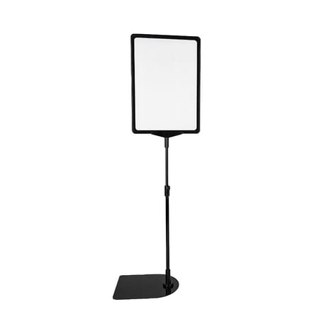 8.5x11 Sign Holder Stand for Display - REALWAY Adjustable Floor Sign  Stands, Heavy-Duty Standing Sign Holder with Base, Pedestal Poster Holder  for
