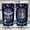 Blue, variant on Christian Tumbler 20oz with Lid I Can Do All Things Through Christ Encouraging Bible Verse Owl Galaxy Moon Design