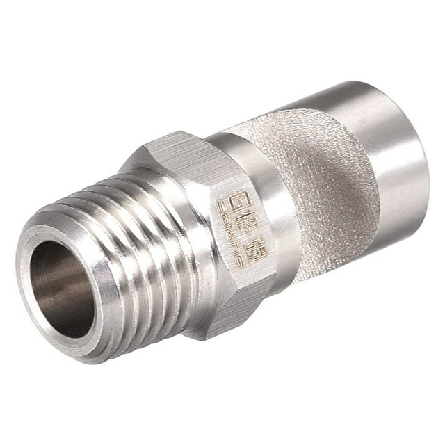 Unique Bargains Floodjet Spray Tip, 1/4 BSPT Stainless Steel Wide Angle Flat Fan Nozzle