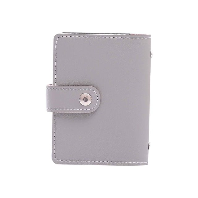 Mini Savings Binder, PU Leather Pocket Money Organizer, Bank Card & Credit Card Storage Rack, Compact Money Binder, Personalizable for Savings Challenges, Office & College Organizer
