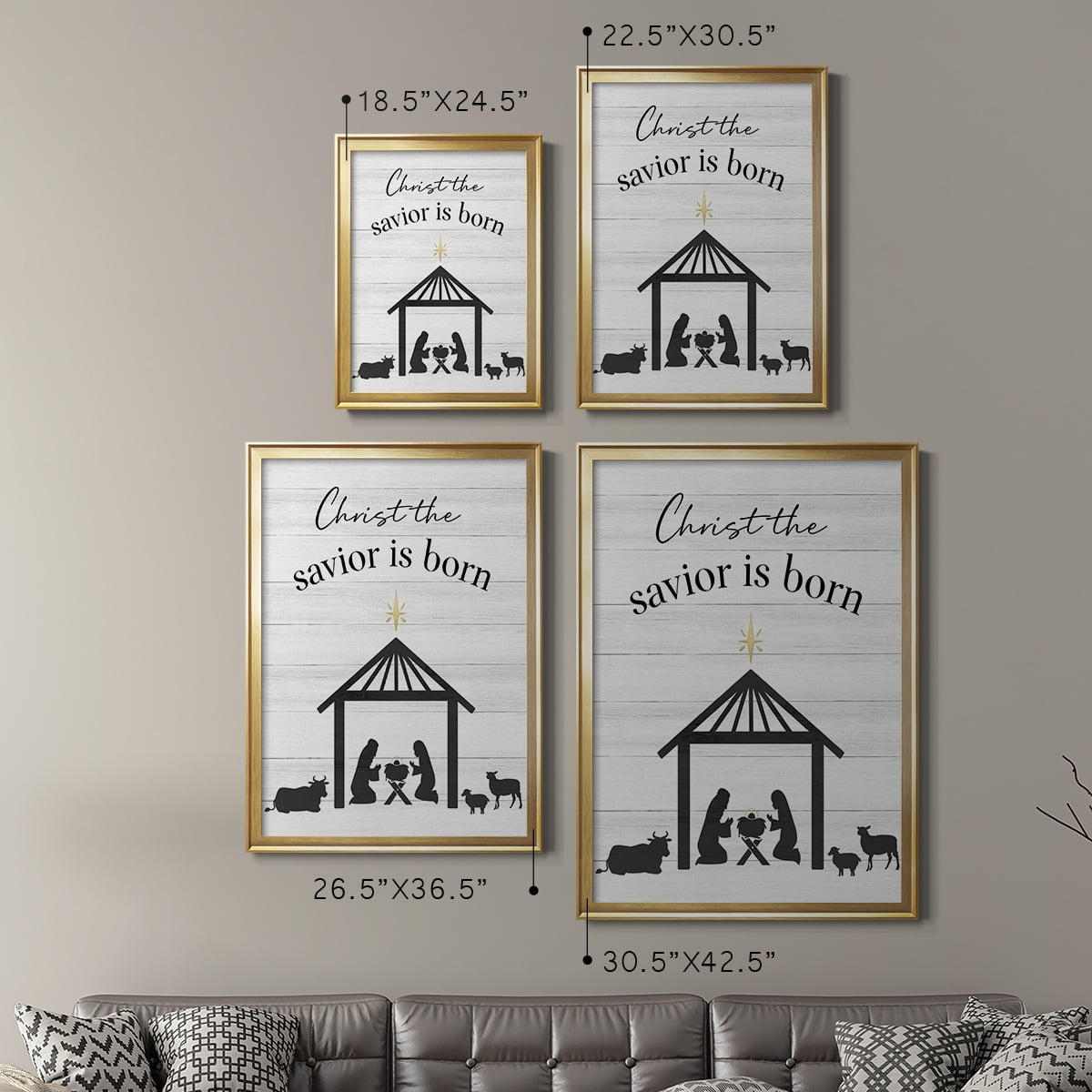 The Savior is Born Premium Framed Print - Ready to Hang