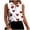 AA_ Multicolor, variant on Women Dark Base Soft Blue Floral Print Collared Sleeveless Button Down Shirt Thin Breathable Fabric For Tropical Vacation Layering Outfit Multicolor S