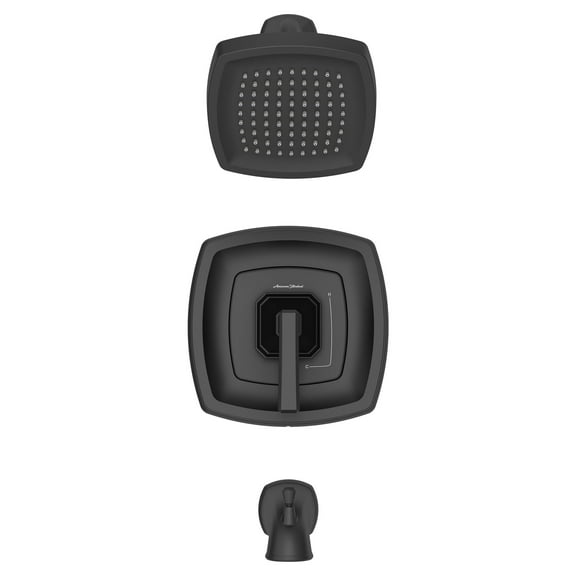 American Standard TU612508.243 Crawford Tub And Shower Trim Package - Black