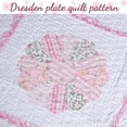 thumbnail image 2 of Cozy Line Home Fashions Ensemble de Literie Champ de Marguerites, Fleurs Roses Blanches Brodées Patchwork Réel 100 % Coton Réversible, 2 of 5