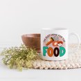 thumbnail image 2 of I'm Just Here For The Food Fantastic Fall Thanksgiving Season Gift Idea White Ceramic 11oz Coffee Mug, 2 of 5