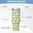 thumbnail image 5 of KLL Daisies Flowers Print 40oz Stainless Steel Insulated Car Cup Coffee Mug with Spillproof Lid - Keep Your Drink Hot or Cold on the Go, 5 of 8