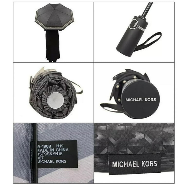 Michael Kors Signature Print Umbrella with Recycled Michael Kors Signature Print Umbrella with Recycled