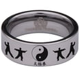 thumbnail image 2 of Taichi Tungsten Carbide Ring, 2 of 9