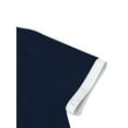 thumbnail image 4 of Uooqdmx Basic Tees for Women, Womens T Shirts Loose Fit, Cotton Shirts for Women, Crew Neck Tops Contrast Binding T Shirt Summer Tee, Women Plain Tshirt, Navy S, 4 of 6