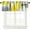 Gray, variant on Grey Valance Curtain Cute Grey and Yellow Abstract Art Painting Rod Pocket Valance Window Treatments 1 Panel Short Curtains for Kitchen Farmhouse Living Room Bathroom 54 x 18 in