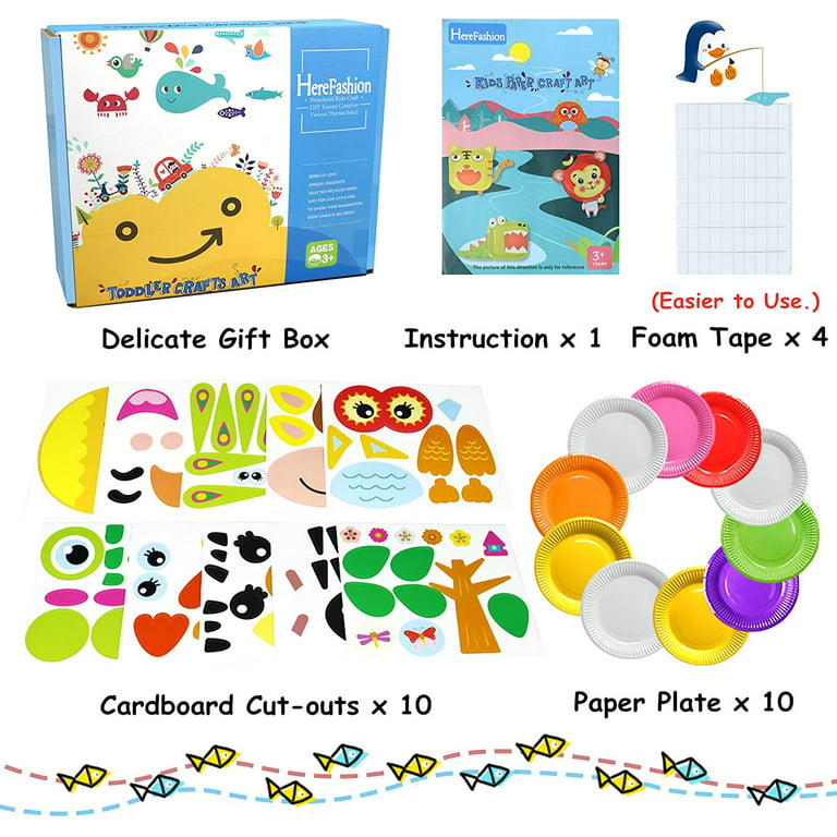  Craftikit ® 20 Award-Winning Toddler Arts and Crafts for Kids  Ages 4-8 Years, All-Inclusive Animal Craft Kits, Fun Toddler Crafts Box for  Girls, Boys, Organized Preschool Art Supplies and Projects 