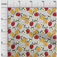 thumbnail image 1 of oneOone Cotton Cambric Light Grey Fabric & Pear Fruits Sewing Craft Projects Fabric Prints By Yard 56 Inch Wide, 1 of 4