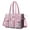 Pioneer Flower Floral-2, variant on Teacher Tote Bag,Pioneer Flower Floral Print Pattern Teacher Utility Tote Bag,Large Work Tote Bags for Women with Multiple Pockets,Top Zipper Closure,13.8x10.6x6.7 Inch