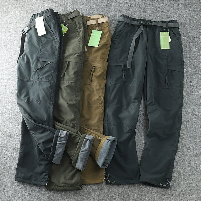 Pantalon Coquille Randonnée Pantalon Camping Tenue Protecteur Protection Camping Tenue Polyvalente Multi-Poches Salopette Solidité Équipement de Chasse Vert 3TG